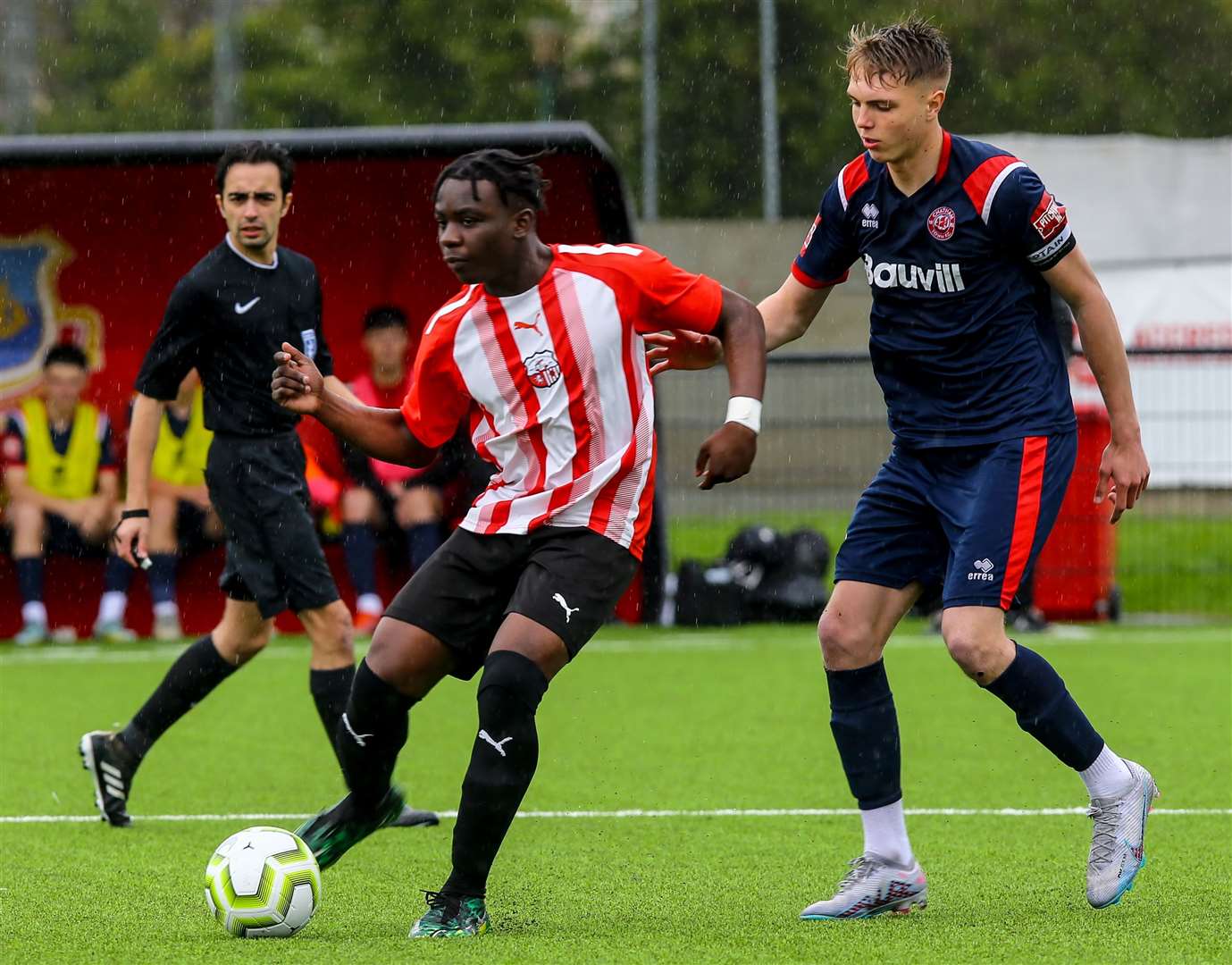 Sheppey hold off Chatham during the Kent Merit Under-18 Cup Final at Whitstable on Sunday. Picture: Matt Bristow