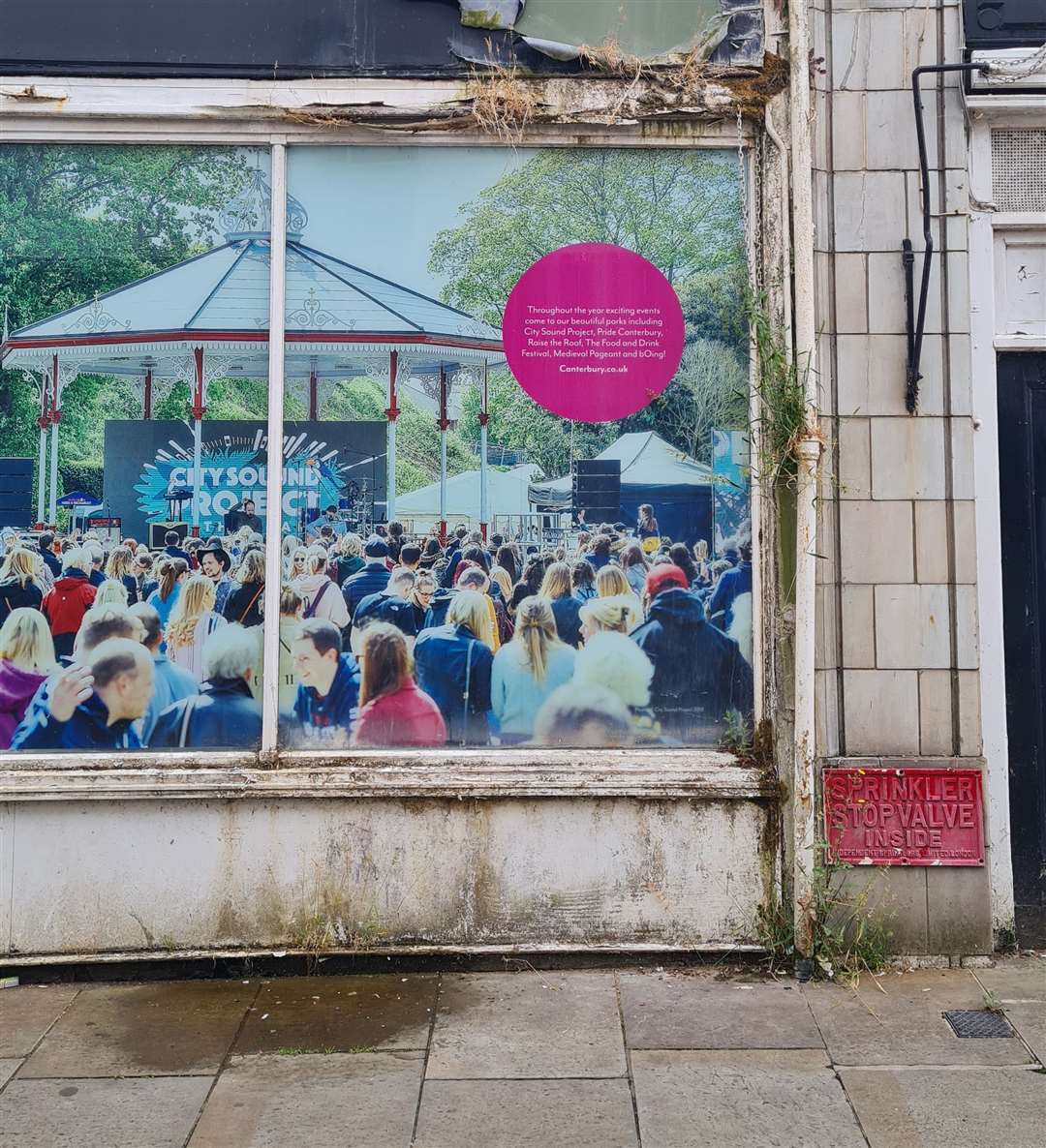 This part of the huge former Debenhams store in Canterbury high street looks worse for wear