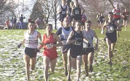 VICTORY TRAIL: Barry Royden (170) at the start of the race. Picture: CHRIS DAVEY