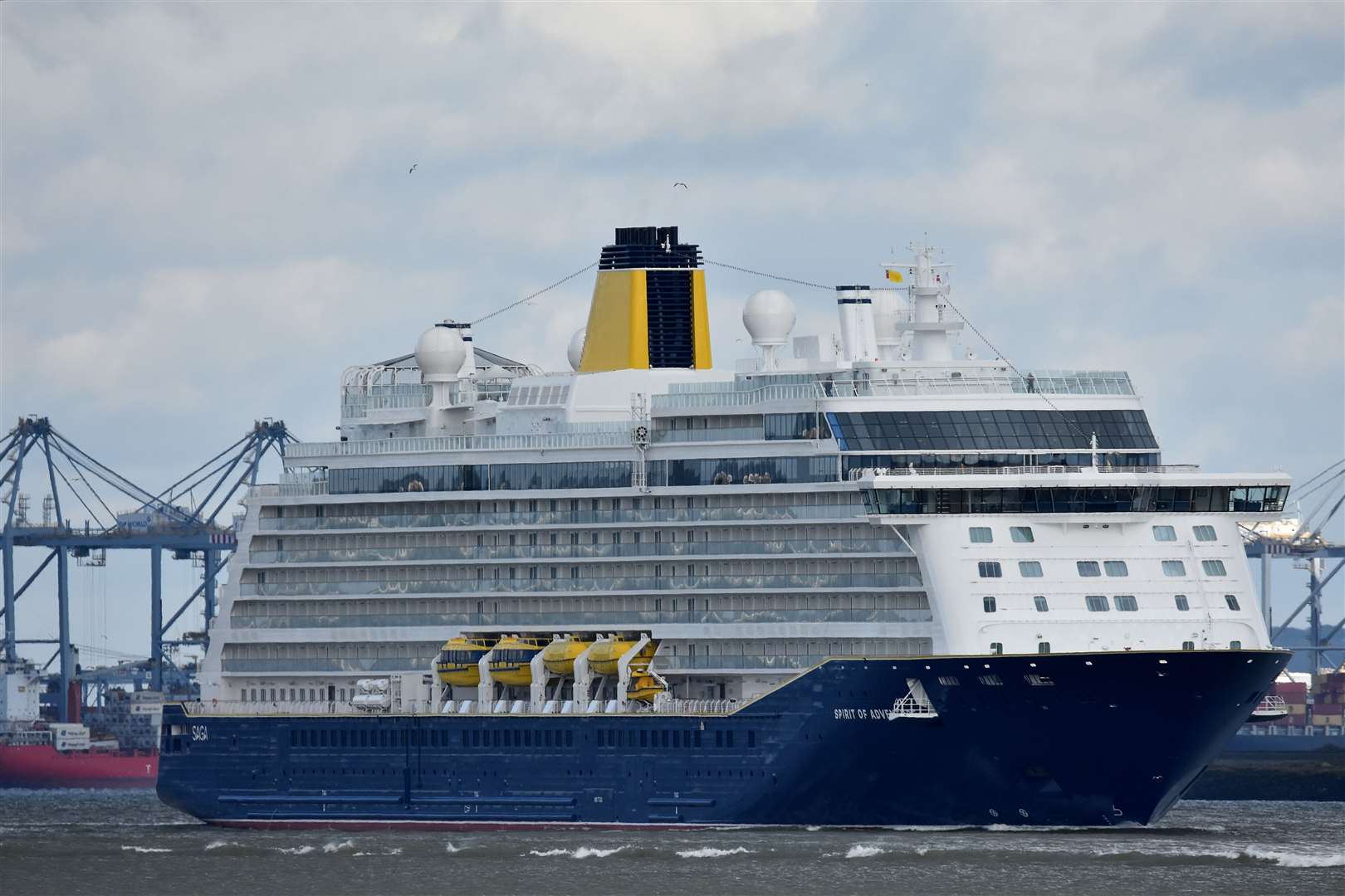 The ship boasts a gross tonnage of 58,250 and can accommodate 999 passengers. Picture: jason.photos