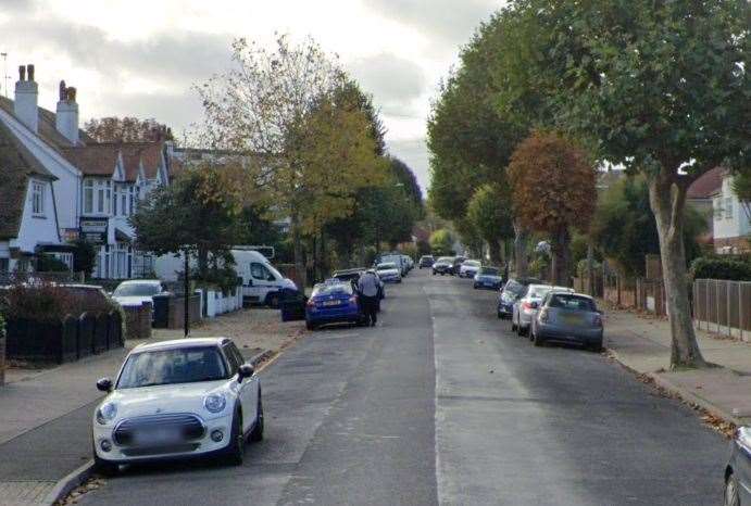 Officers attended the property in Station Road, Herne Bay on Tuesday. Picture: Google