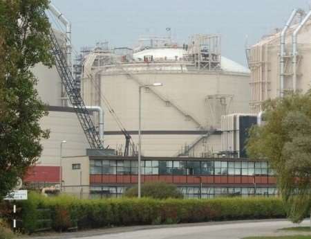 The liquefied natural gas plant at Grain