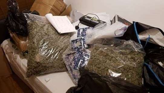 Large quantities of drugs were seized by police following the joint operation