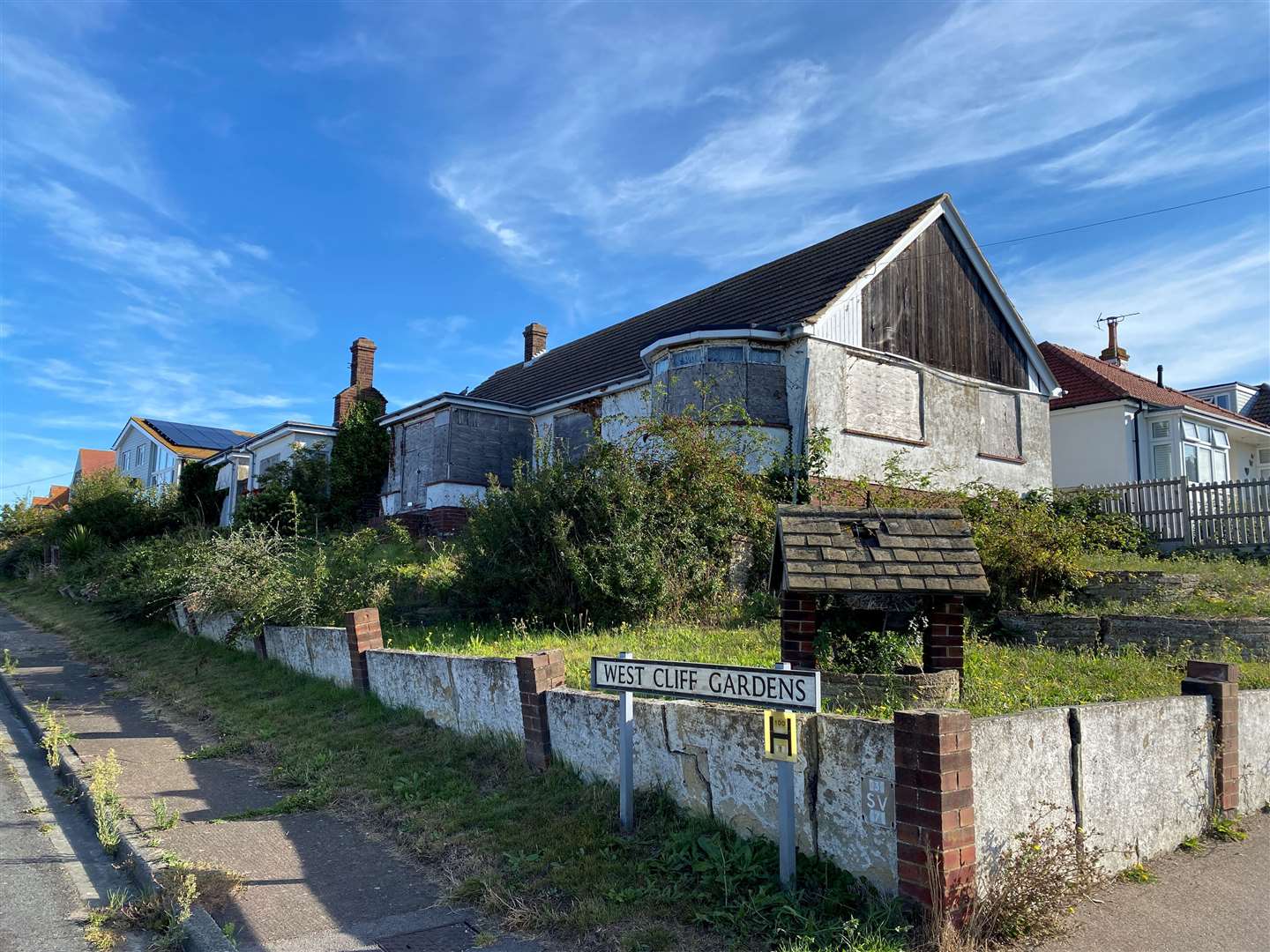 The bungalow in West Cliff Gardens in Herne Bay has been unoccupied for 30 years