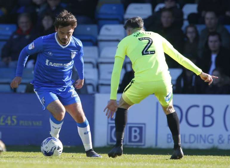 Bradley Dack on the ball Picture: Andy Jones