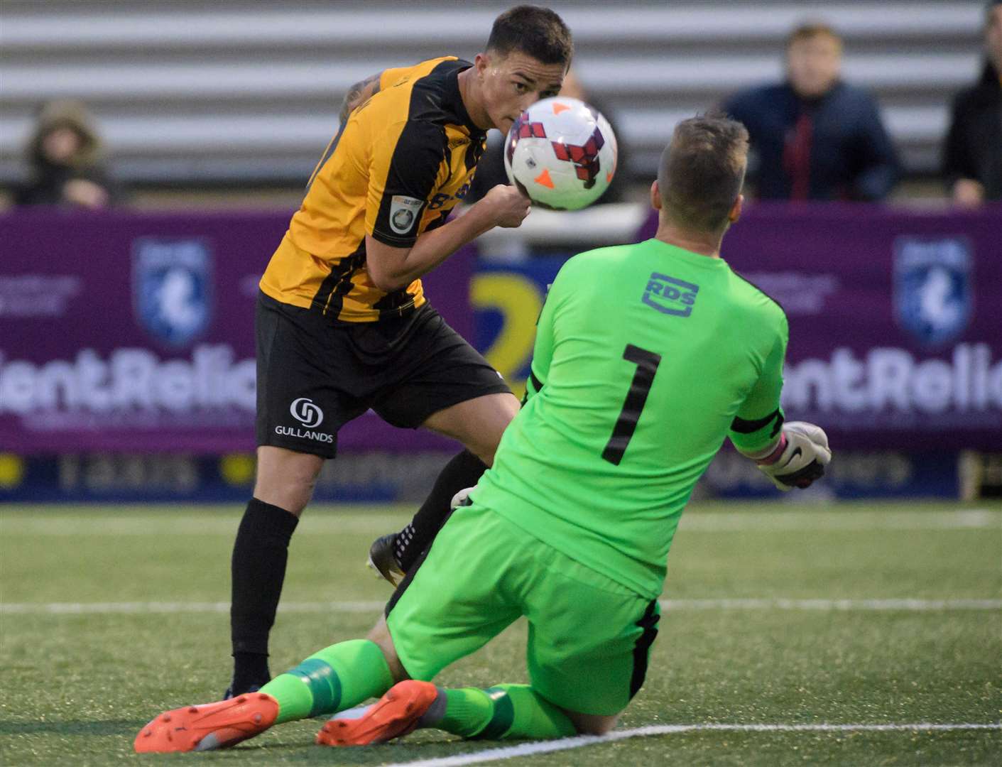 Jack Paxman goes close for Maidstone Picture: Andy Payton