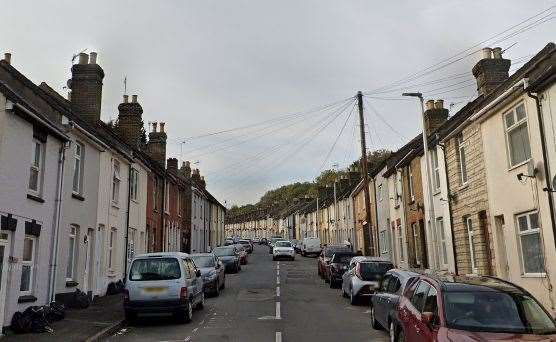 Police attended the incident in Castle Road, Chatham. Picture: Google Street View