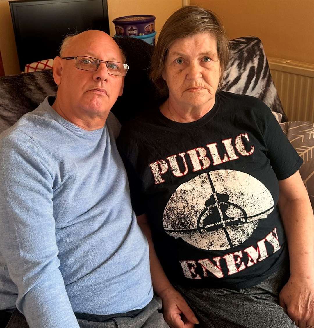 Paul Evans and Helen Ralph face disruption to their sleep due to the noisy man hole cover