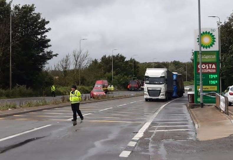 Man dies in crash on A2 approach to Port of Dover