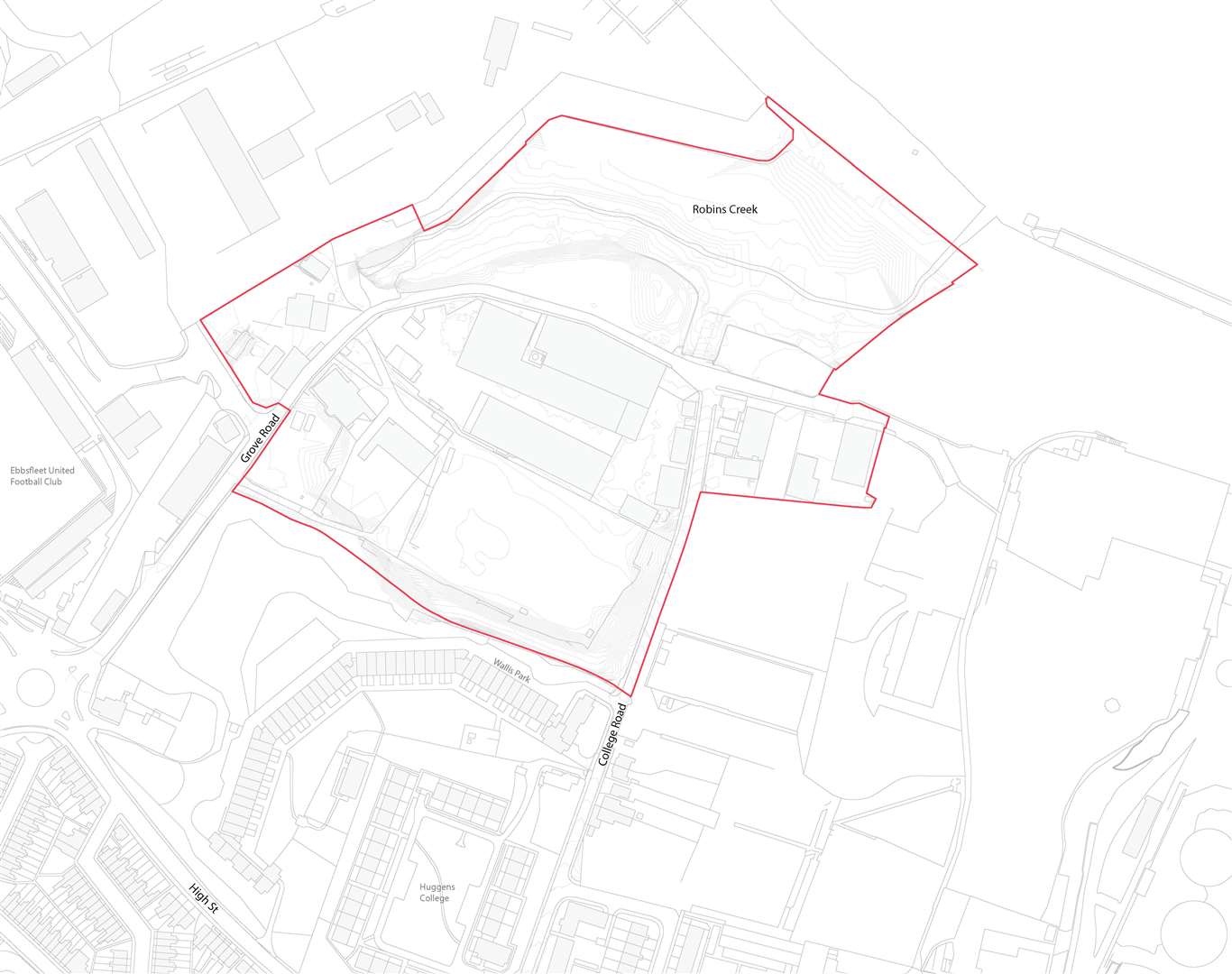 A map of the area the Ebbsfleet Development Corporation plans to redevelop. Picture: EDC