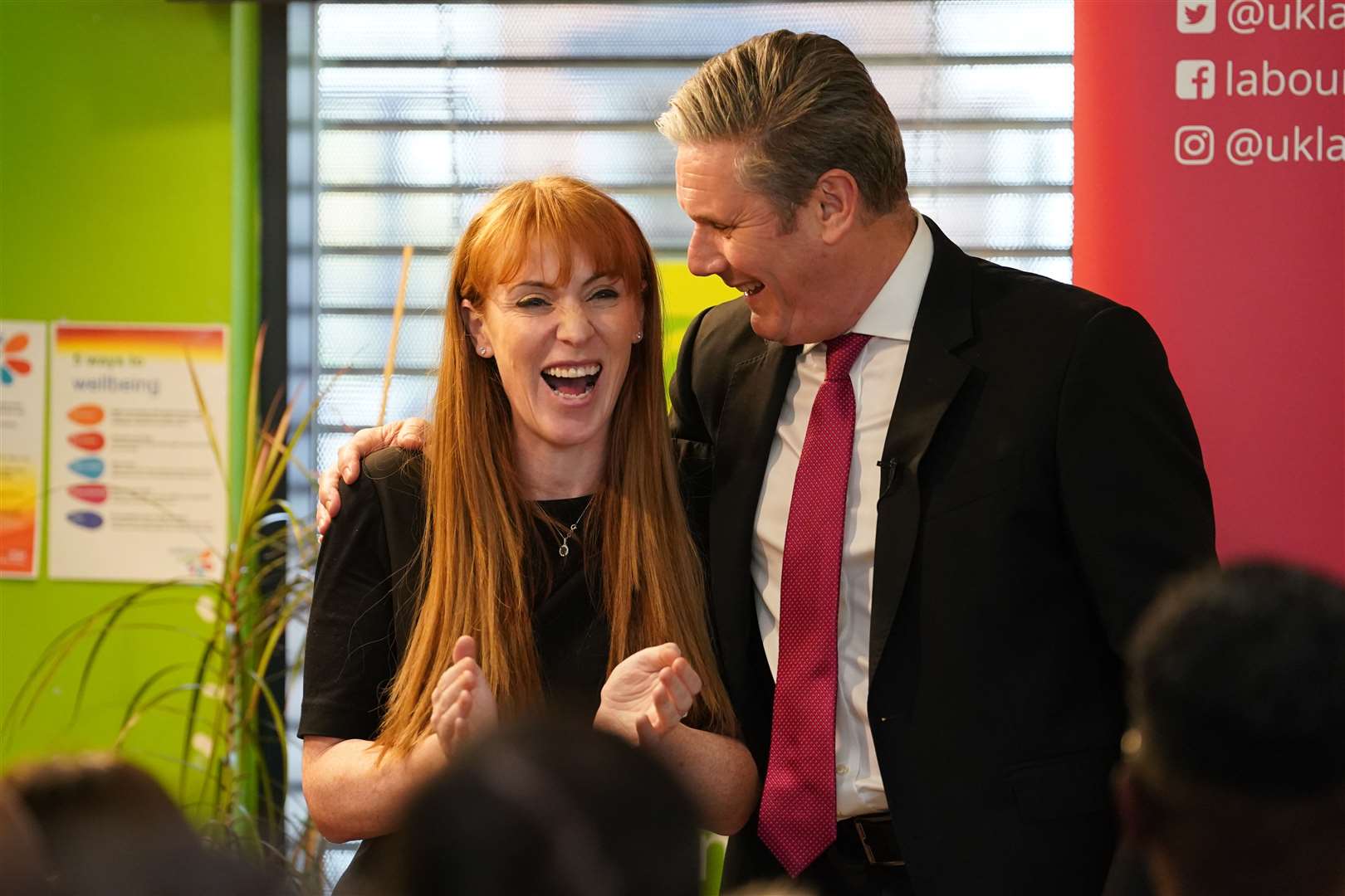 Labour leader Sir Keir Starmer with deputy leader Angela Rayner (Gareth Fuller/PA)