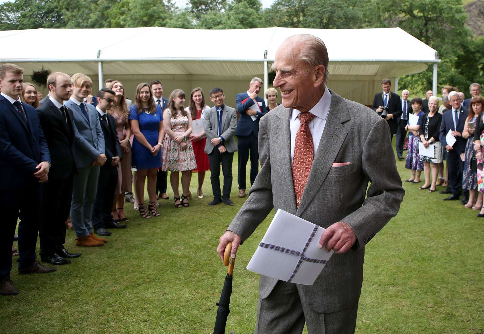 Philip is said to be in ‘good spirits’ in hospital (Jane Barlow/PA)