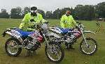 PC Les Smith and PC Lester Parsons, from the Kent Motorcycle Unit, taking part in Operation Freedown. Picture: LEE WINTER