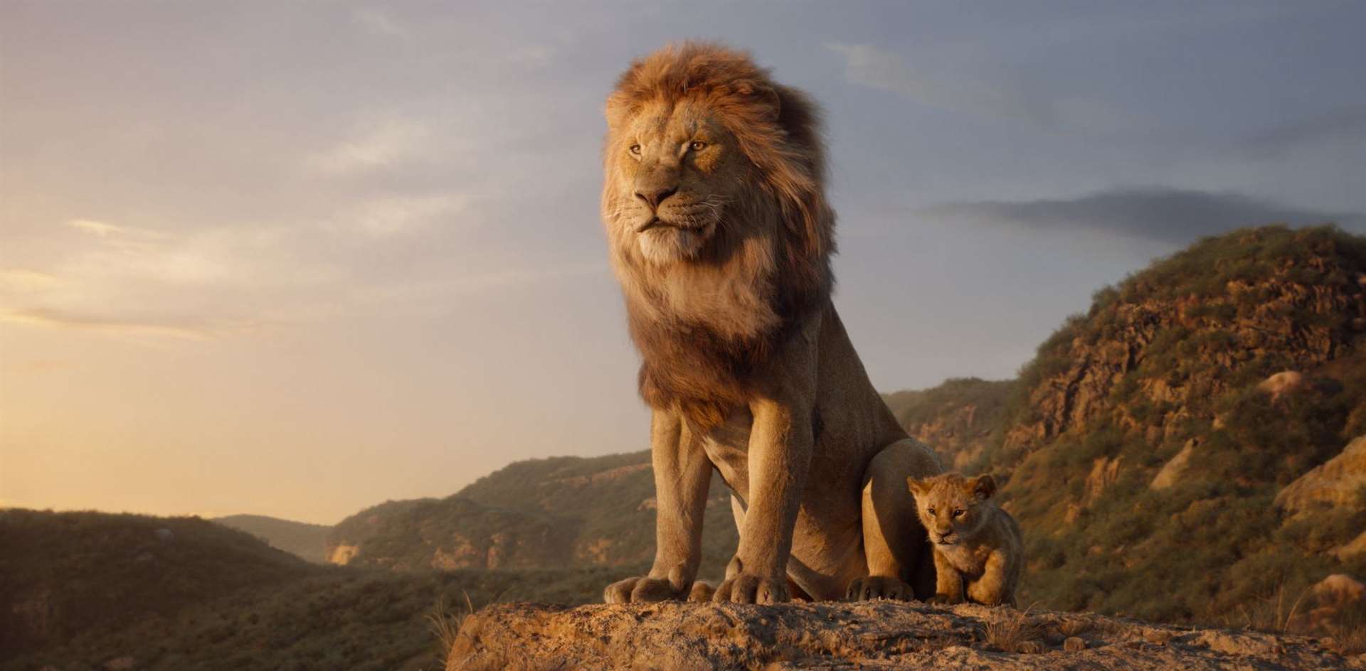 Mufasa (voiced by James Earl Jones) and young Simba (JD McCrary) Picture: Disney Enterprises, Inc