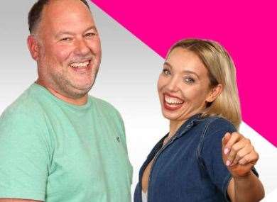 Garry and Chelsea host kmfm breakfast