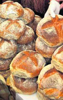 Martin Ravell of Paul Hollywood Bakers with some of his fresh breads at this year's World Food Day