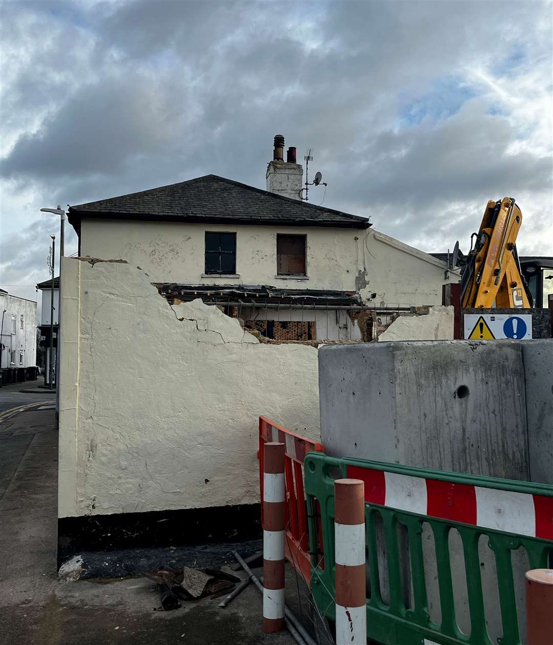 Demoltion of The Wheatsheaf began in last December