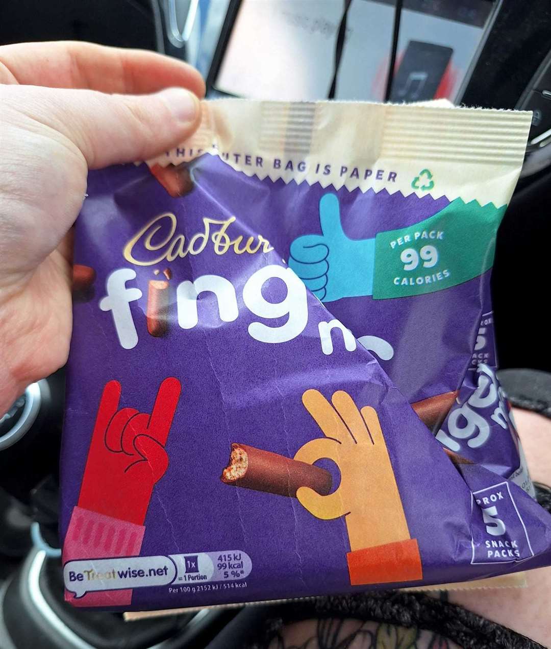 Staff at Morrisons handed out chocolate biscuits to drivers stuck in the jam