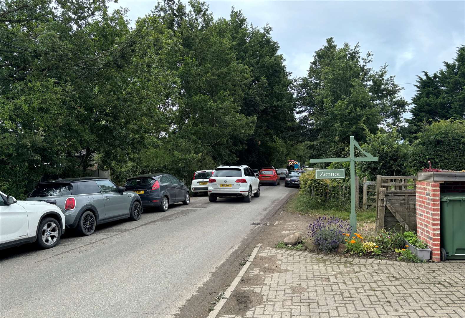 Villagers in Pluckley say congestion in Station Road is now excessive