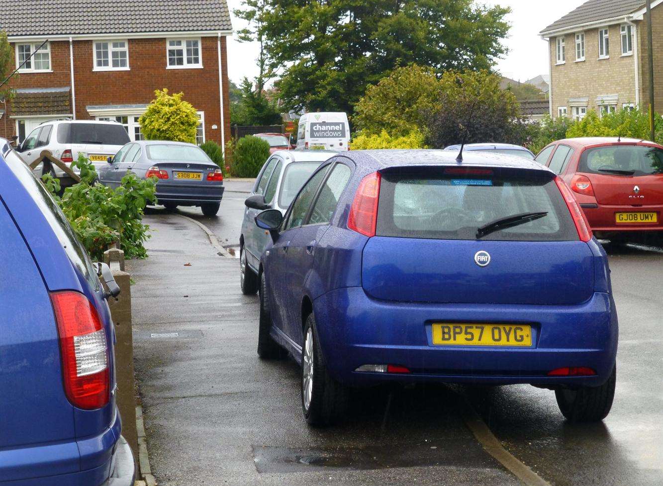 The parking crisis in Matthews Close, Deal