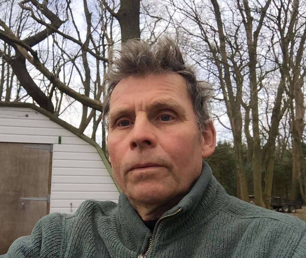 John Haste at his farm in Shepherdswell. Picture: John Haste