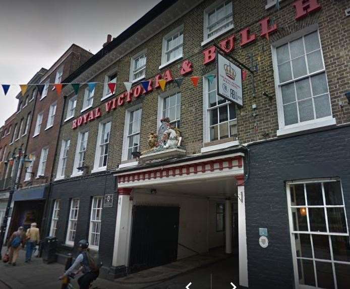 Royal Victoria and Bull Hotel in Rochester High Street. Picture: Google Streetview