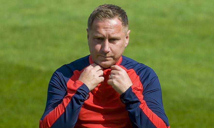 Ebbsfleet manager Dennis Kutrieb. Picture: Ed Miller/EUFC