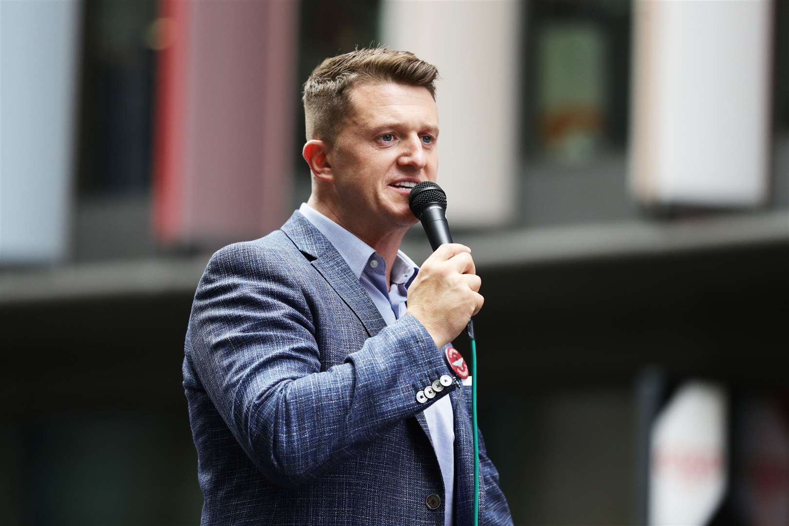 English Defence League founder Tommy Robinson (Aaron Chown/PA)