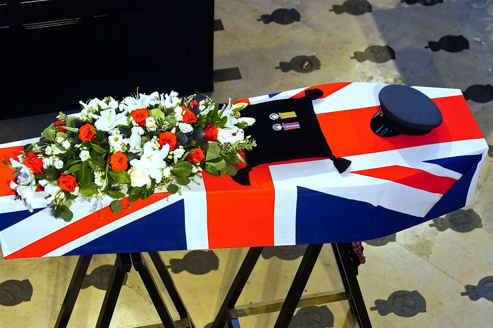The funeral of Peter Brown was held at St Clement Danes Church (Victoria Jones/PA)