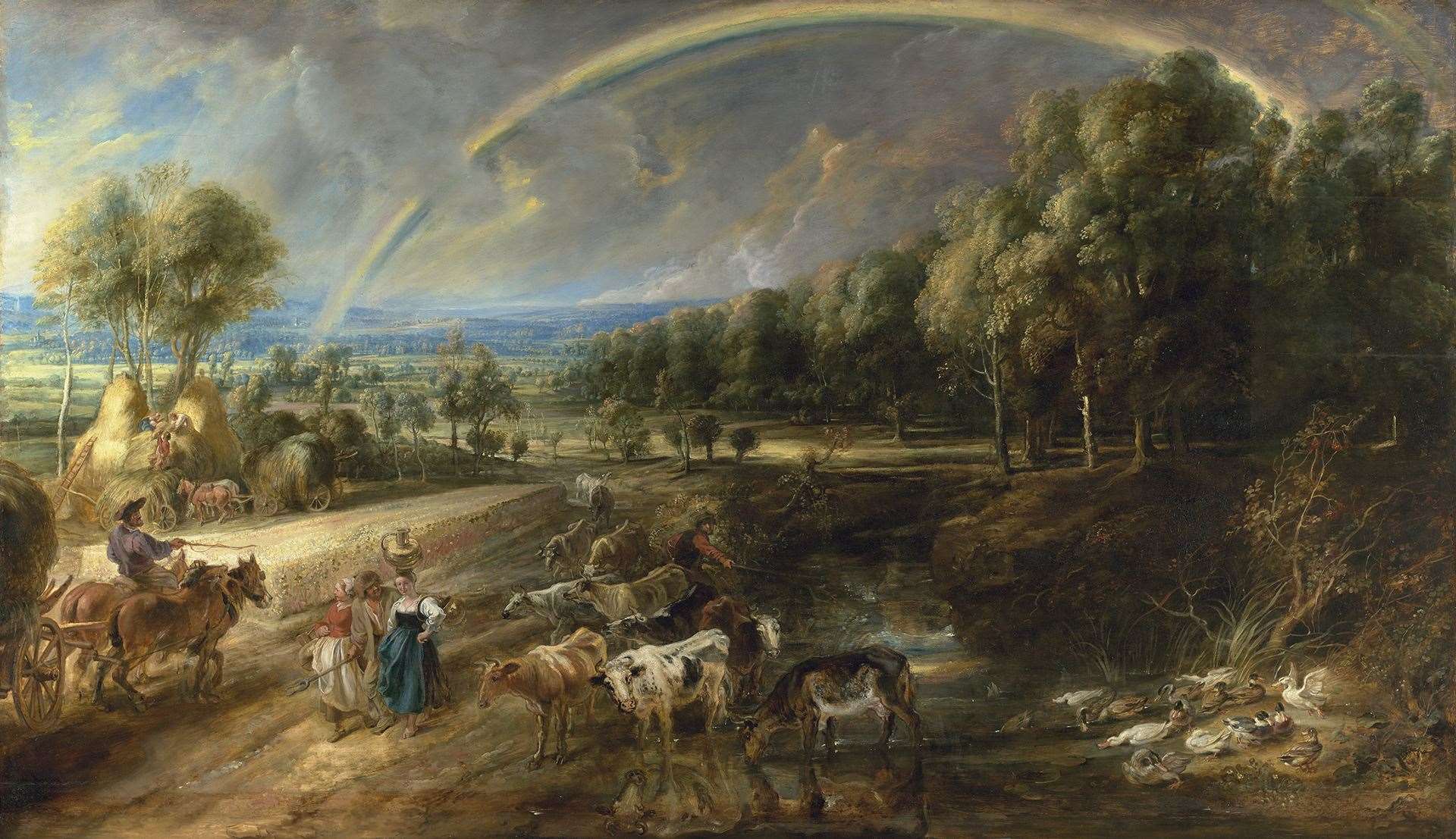 Peter Paul Rubens, The Rainbow Landscape probably dating from 1636 (Trustees of The Wallace Collection, London)