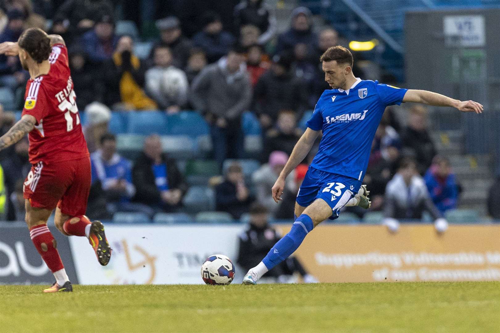 Conor Masterson started for the Gills against Crawley Town