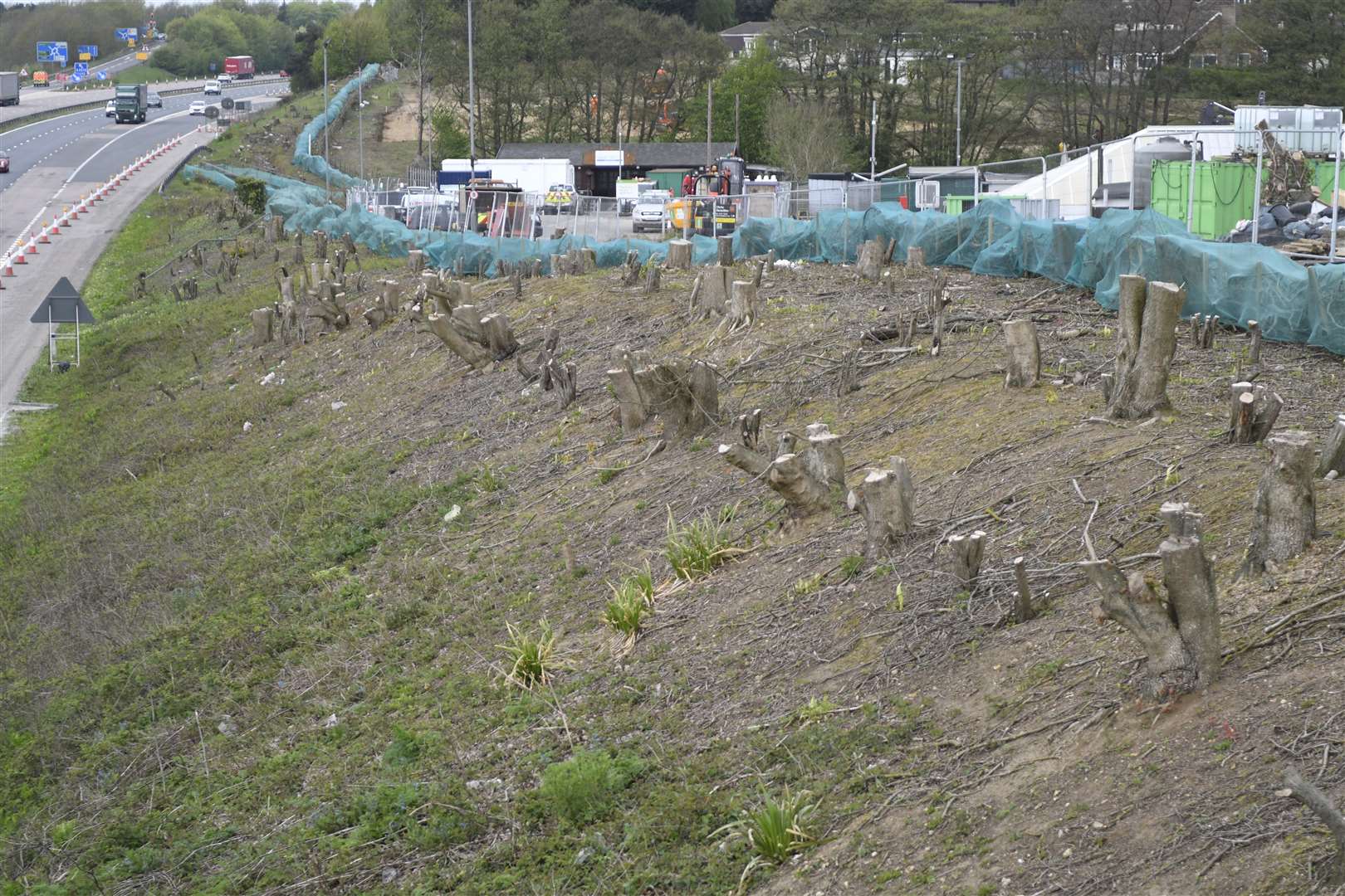 Work at junction 10a. Picture: Barry Goodwin