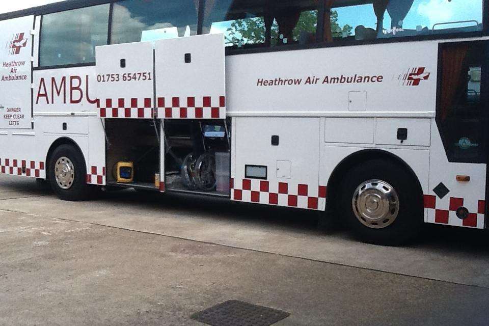 Urban Blue's successor was used as an emergency transport vehicle at Heathrow