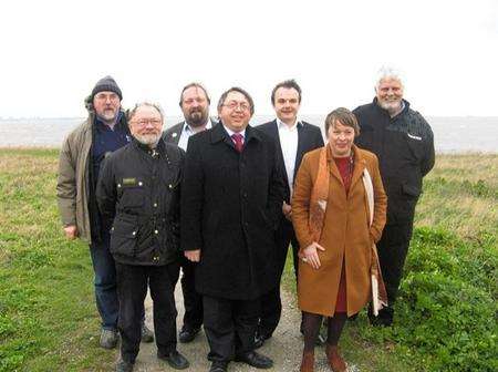 Shadow Transport Minister Maria Eagle on a visit to the Isle of Grain.