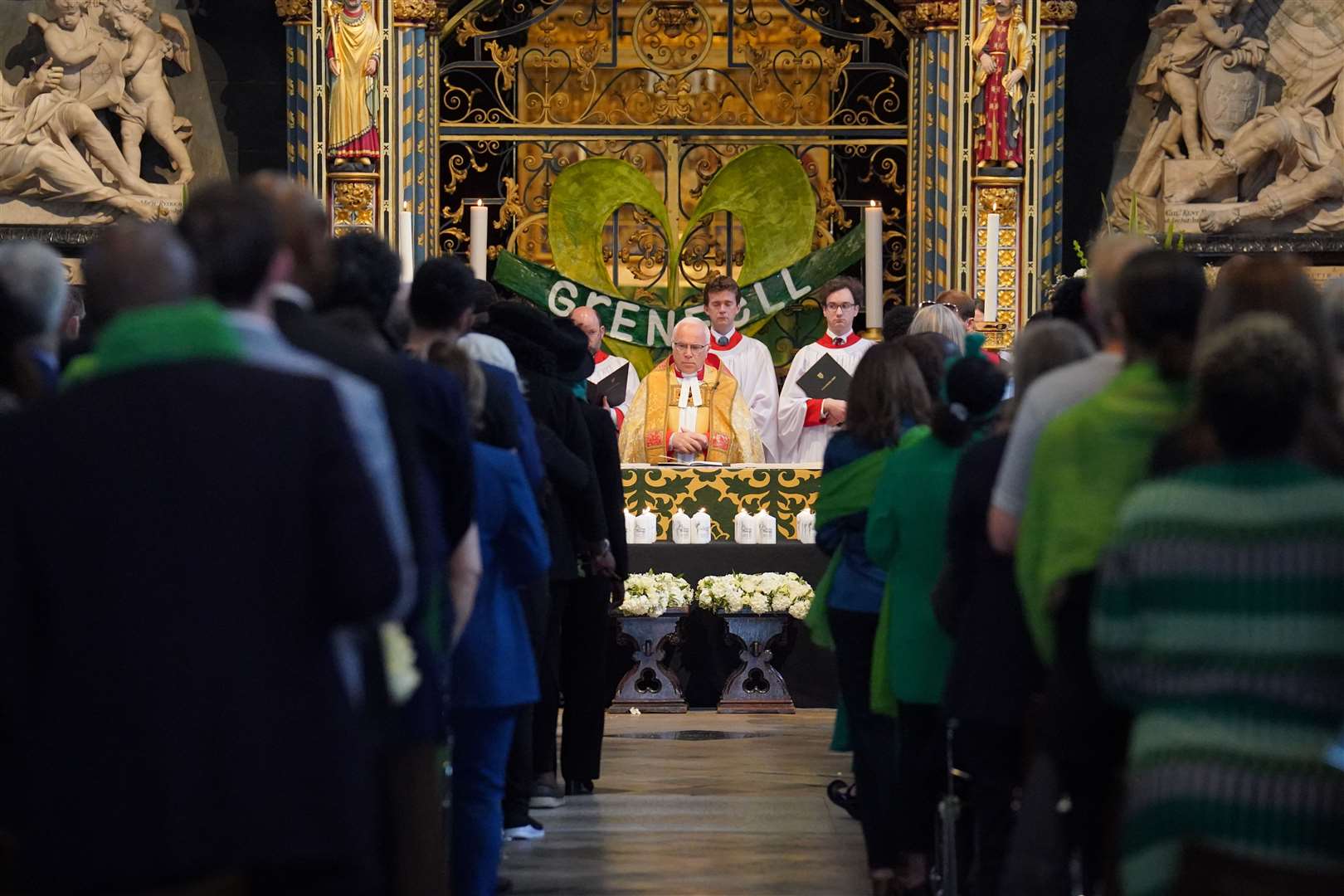 The very Reverend Dr David Hoyle, Dean of Westminster, opened the service saying the loss and anguish were ‘still vivid and sharp’ (Jonathan Brady/PA)