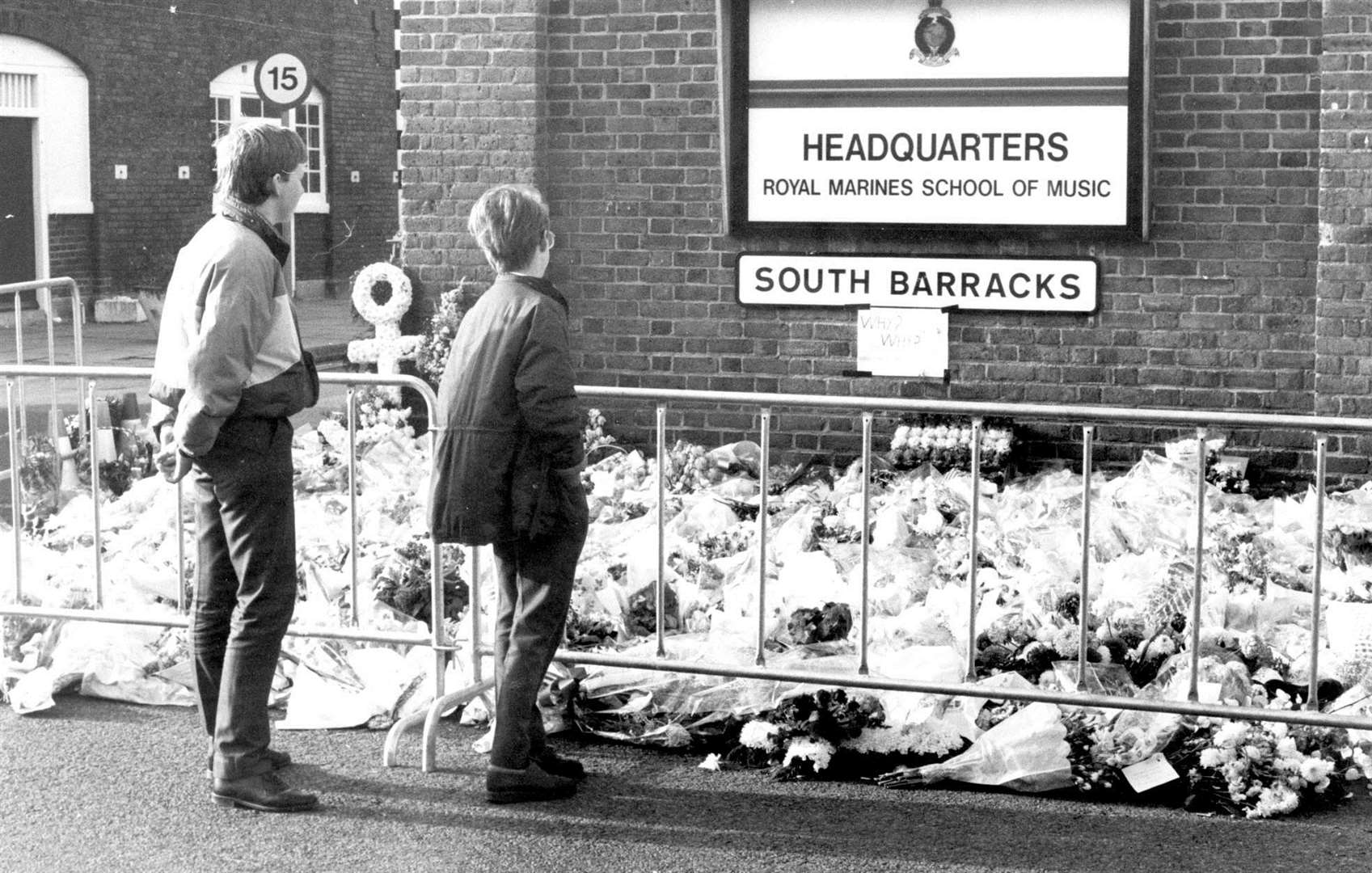 Tributes laid at the Royal Marine barracks in Deal