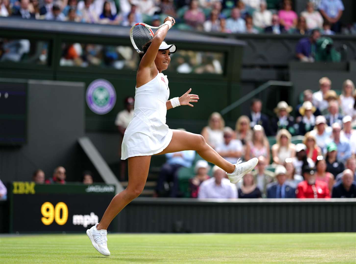 Heather Watson in action at the Championships on Sunday (John Walton/PA).