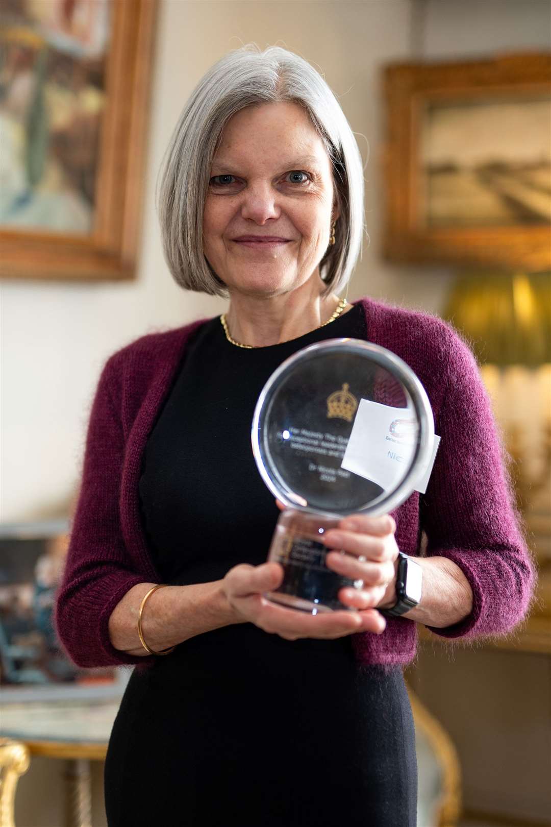 Dr Nicky Peel, recipient of the Queen’s Award for exceptional leadership in the field of osteoporosis and bone health (Aaron Chown/PA)