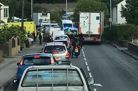 Traffic has ground to a halt. Picture: Karl Yates