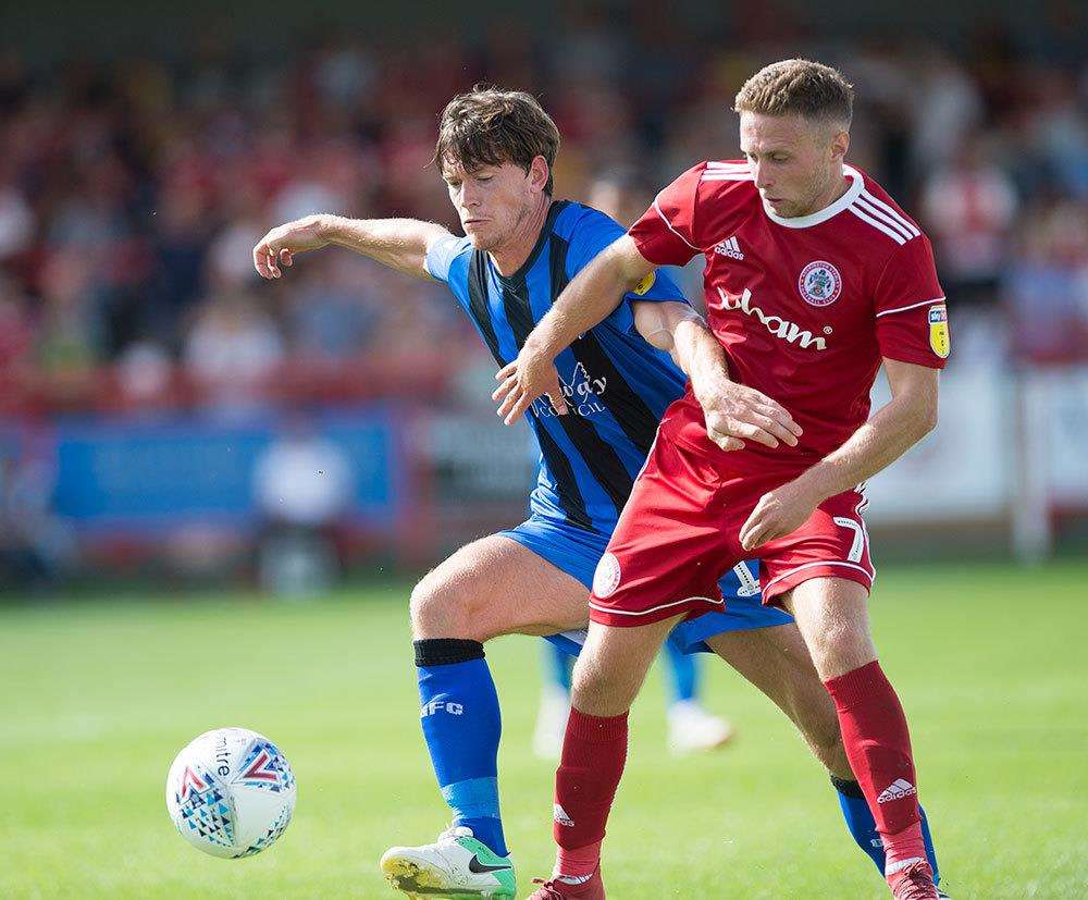 Accrington v Gillingham action Picture: Ady Kerry (3433137)