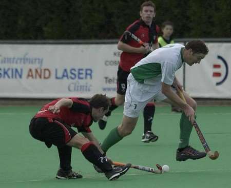 Action from Canterbury's 2-0 win over Bowden