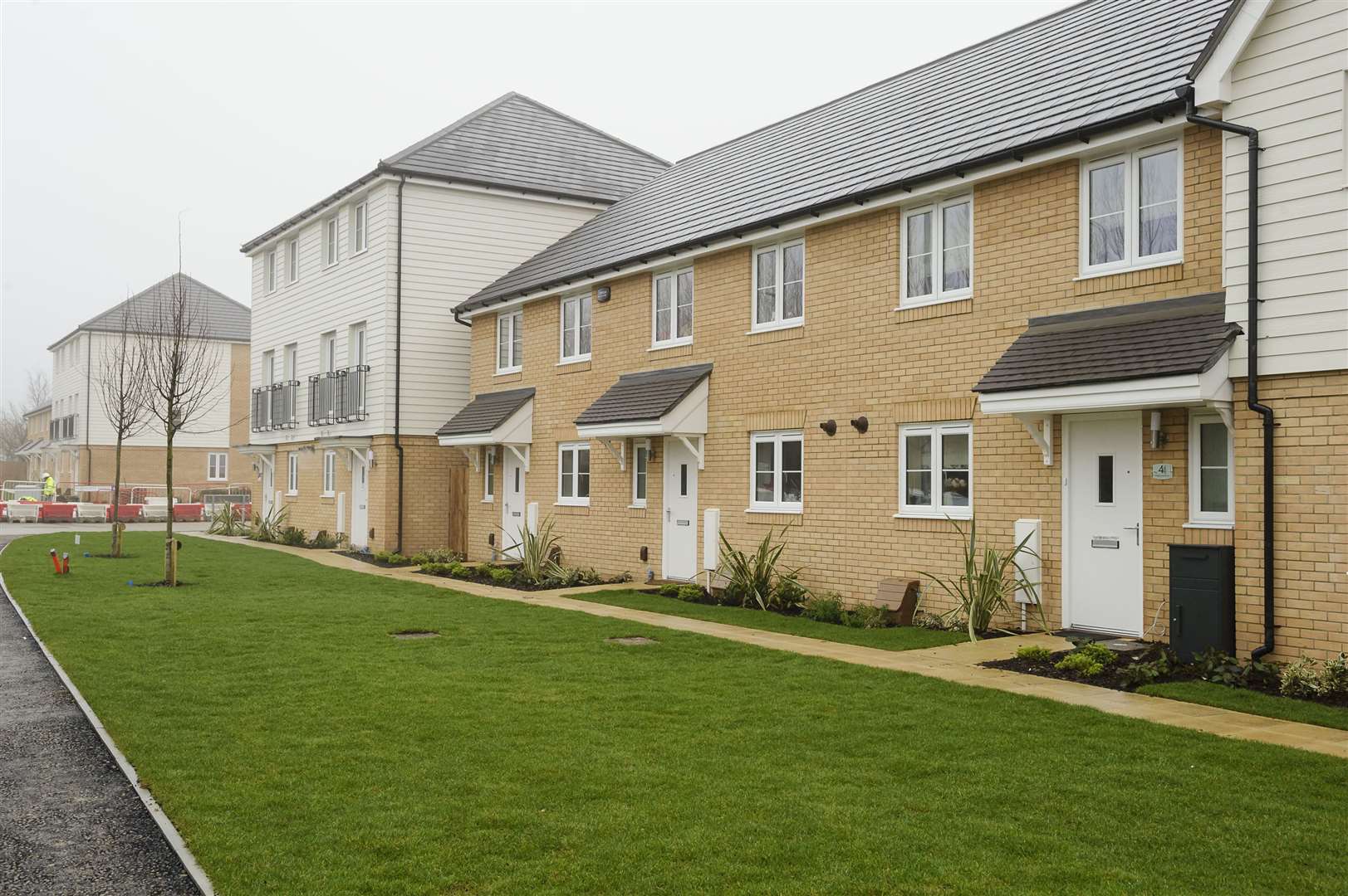 Bovis Homes' Orchard Fields development - one of the many along Hermitage Lane