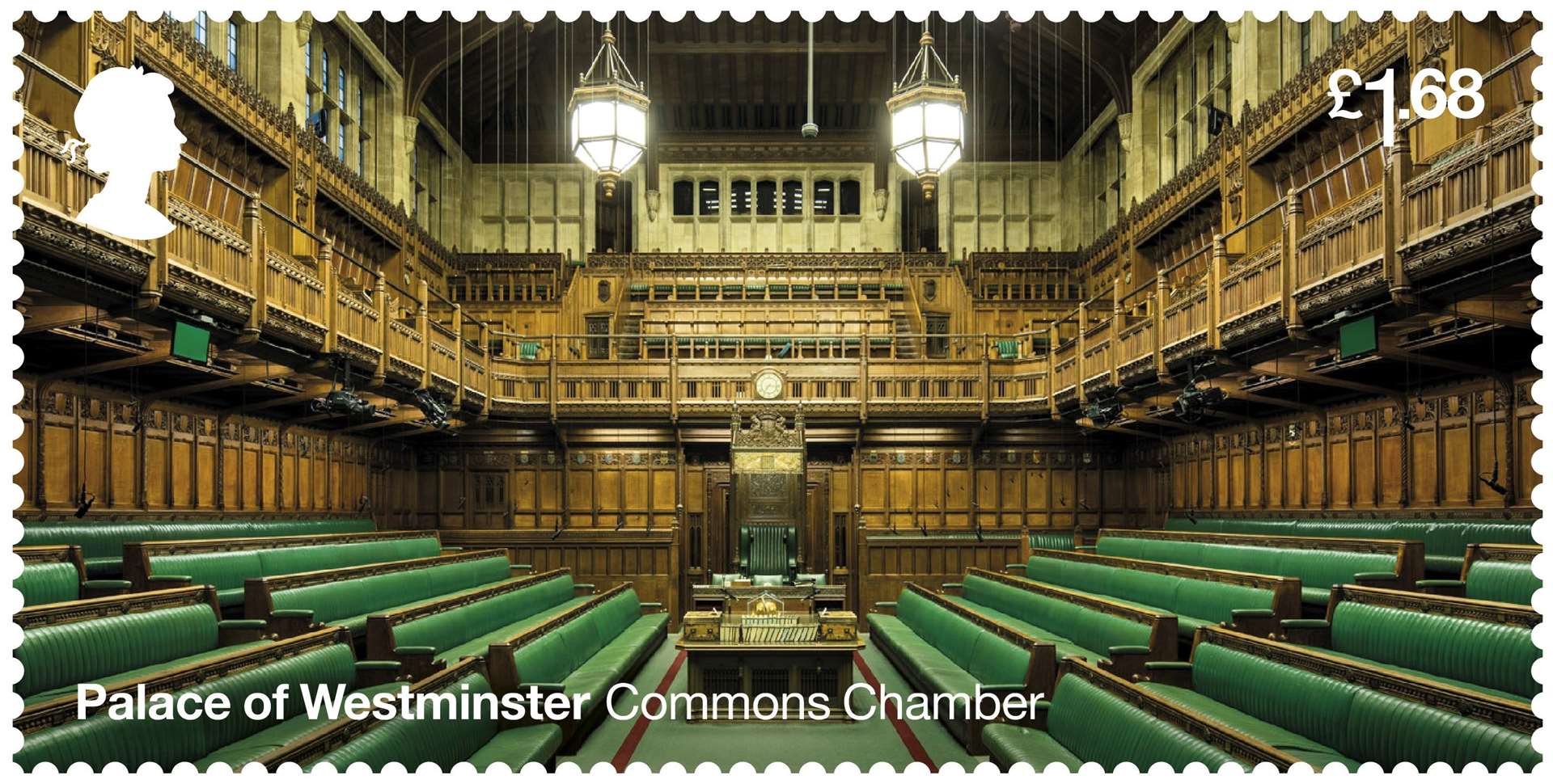 The House of Commons chamber (Royal Mail/PA)