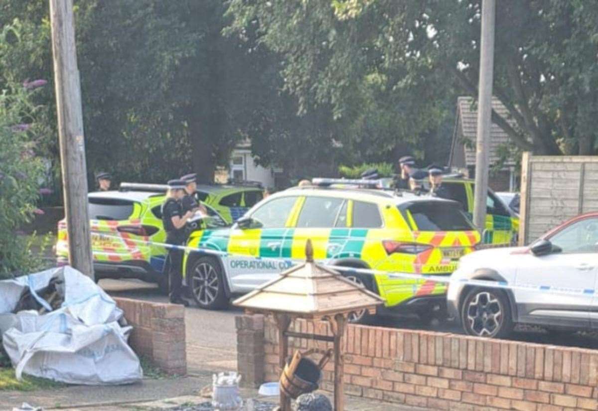 There was a large emergency response in Brockmans Close, Minster after a man was found dead