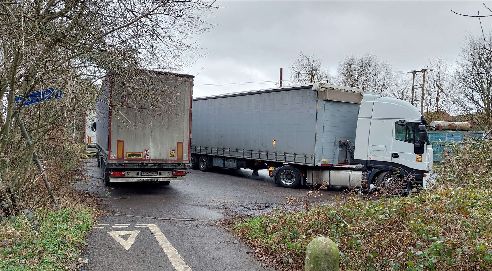 MP Damian Green hopes to find a way to stop lorries parking in Henwood