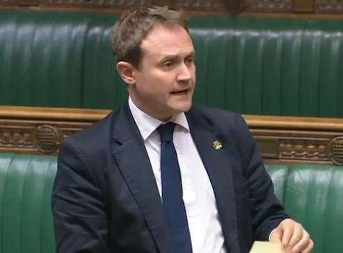 MP Tom Tugendhat also voted against the government. Picture: Parliament TV