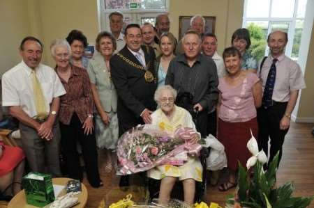 Iris Smith's 100th birthday party