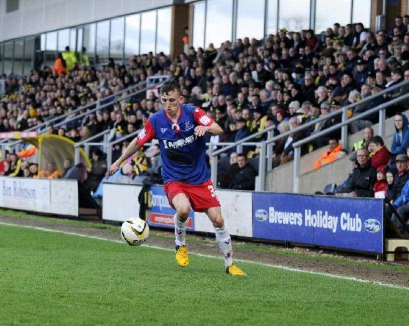 Harry Grant playing infront of a packed crowd at Burton Picture: Barry Goodwin