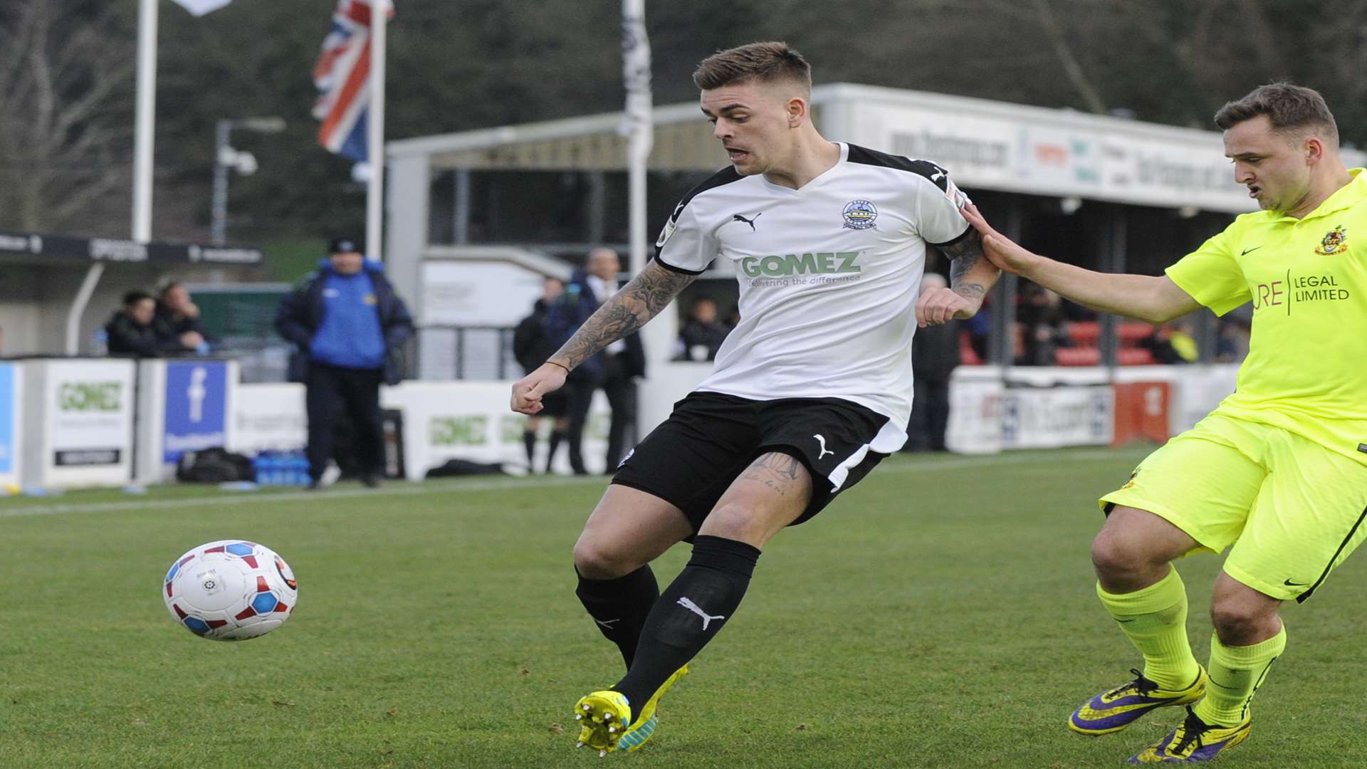 Sam Magri in action for Dover Picture: Tony Flashman