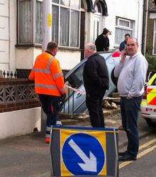 Car crash in Ingram Road, Gillingham